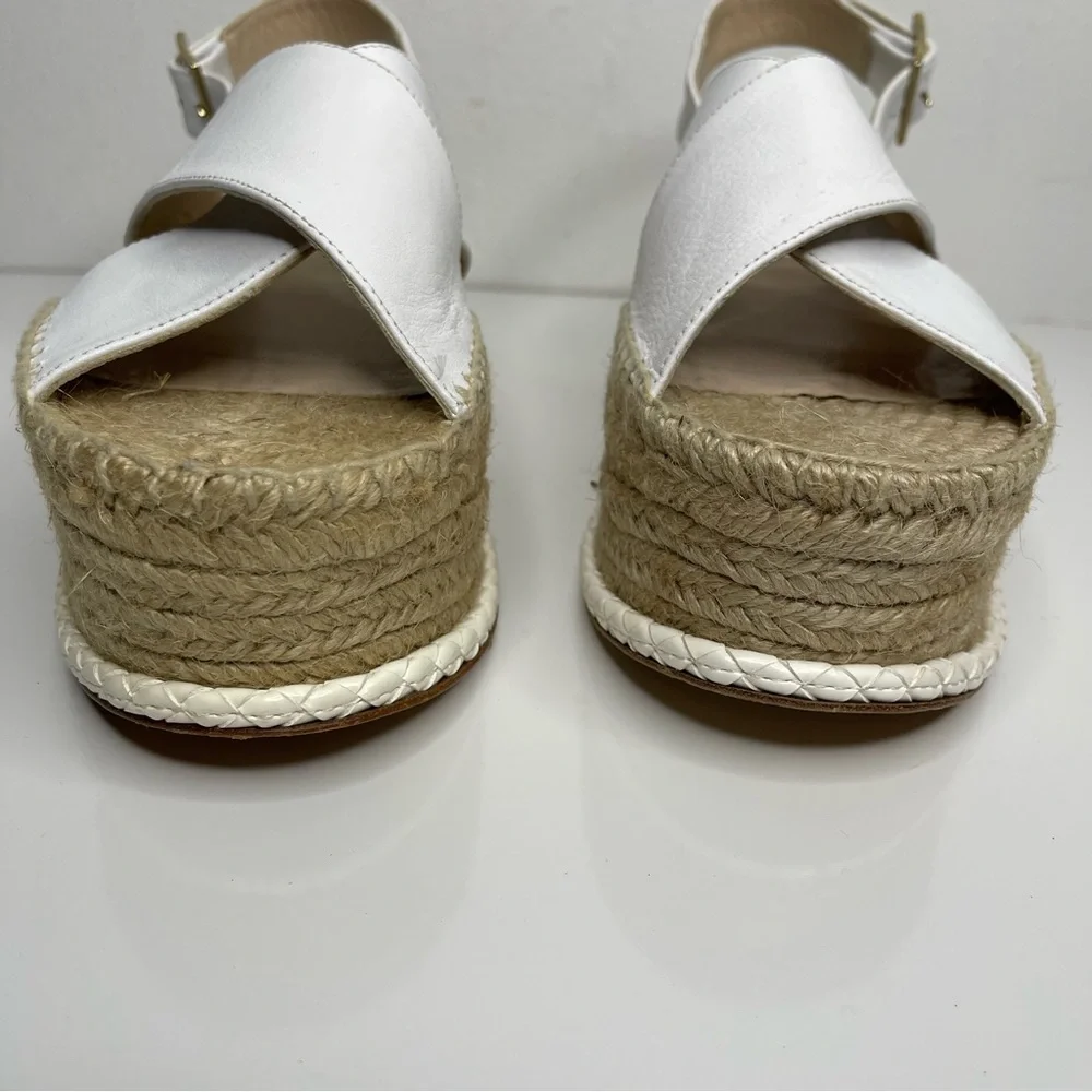 PALOMA BARCELO Loubularia Espadrille Flatforms White Size 40 Revolve
